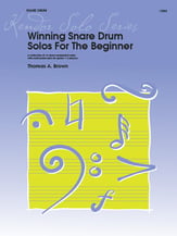 WINNING SNARE DRUM SOLOS FOR BEGINNERS cover
